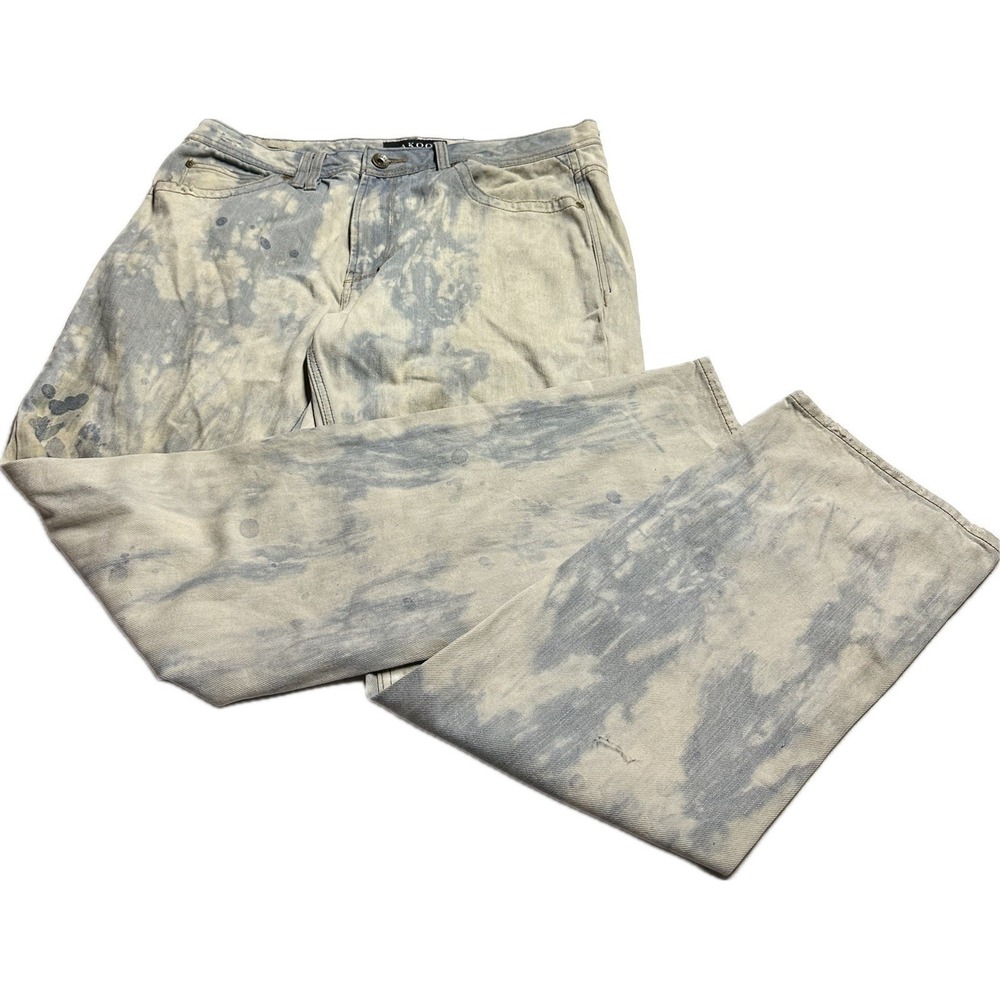 Akoo Designer Jeans Light‎ Washed Men's 36x32 Fine Quality Garments